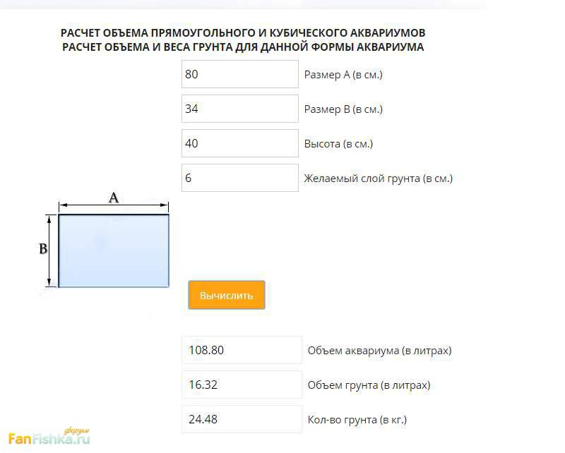 Посчитать размеры аквариума. Объём аквариума калькулятор. Как высчитать объем аквариума. Объем аквариума по размерам калькулятор. Аквариумный калькулятор объема.