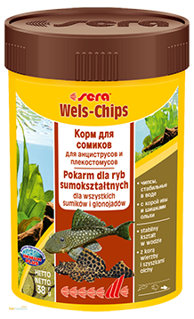 Wels-Chips корм для сомиков, чипсы, бн. 100 мл