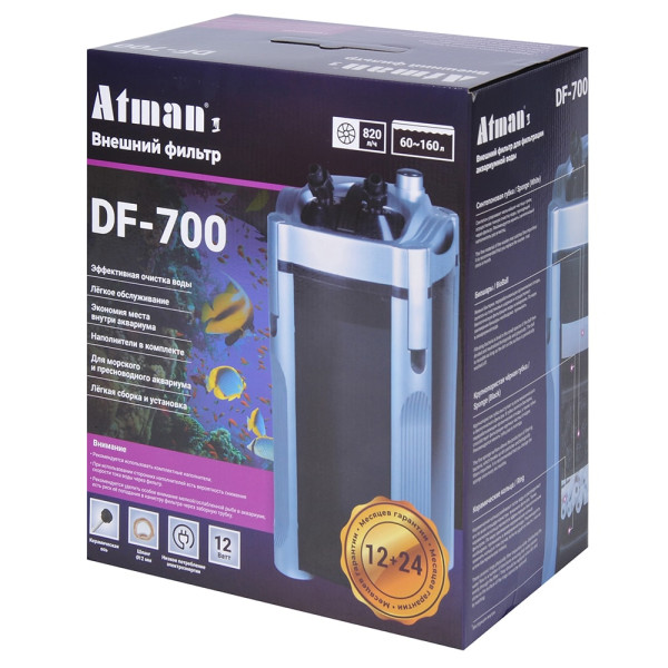 Обзор внешнего фильтра Atman серии DF